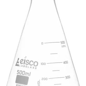 Matraz Erlenmeyer de boca ancha reforzada de 500 mL