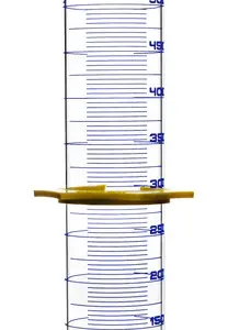 Probeta graduada de vidrio Clase A de 500 mL con anillo protector