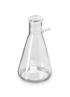 Matraz Kitasato para filtración al vacío de 1000 mL
